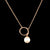Circle Pearl Drop Pendant Chain