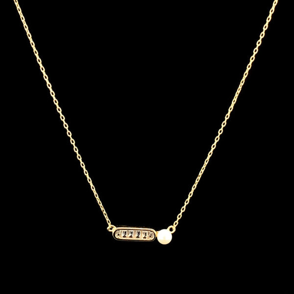 Horizon Pearl Pendant Chain