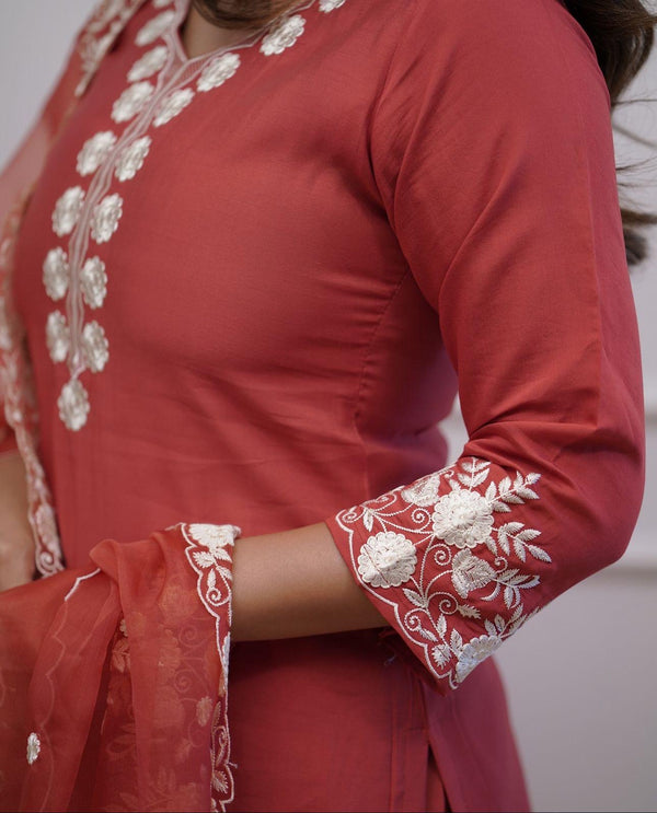 Pure Roman Silk Suit Set