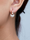 Big Pearl Ear Spike Earrings