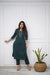 Green Kurta With Heavy Thread Embroidery and Sequin Work