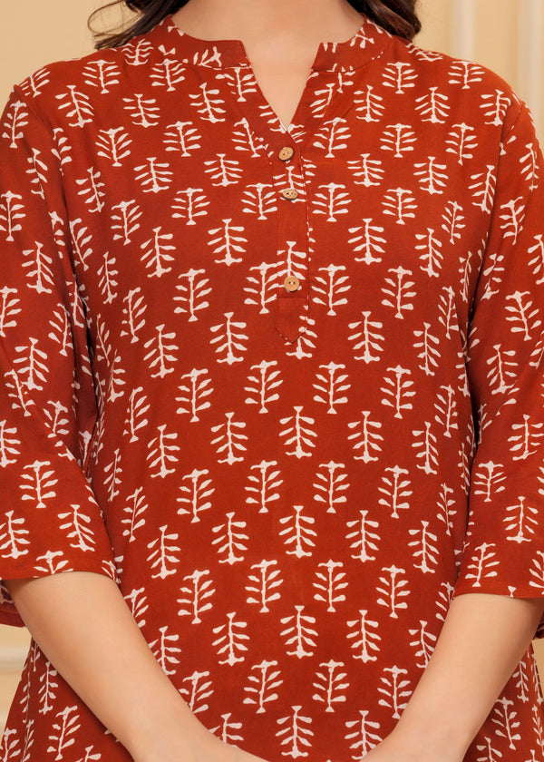 Printed Short Kurti