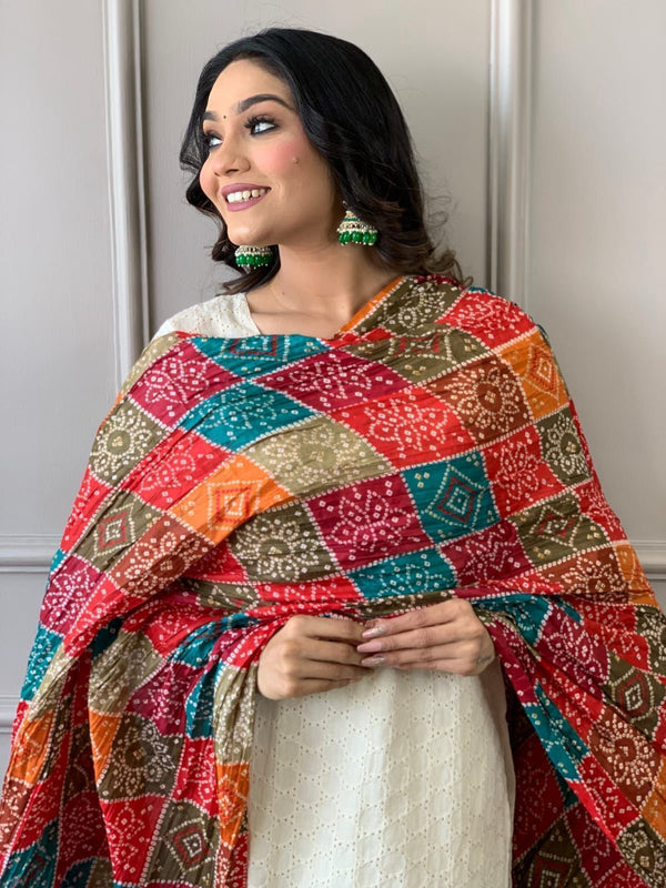 Cotton Schiffli Chikankari Kurta Set