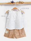 Halemons Half Sleeves Beige Kids Combo