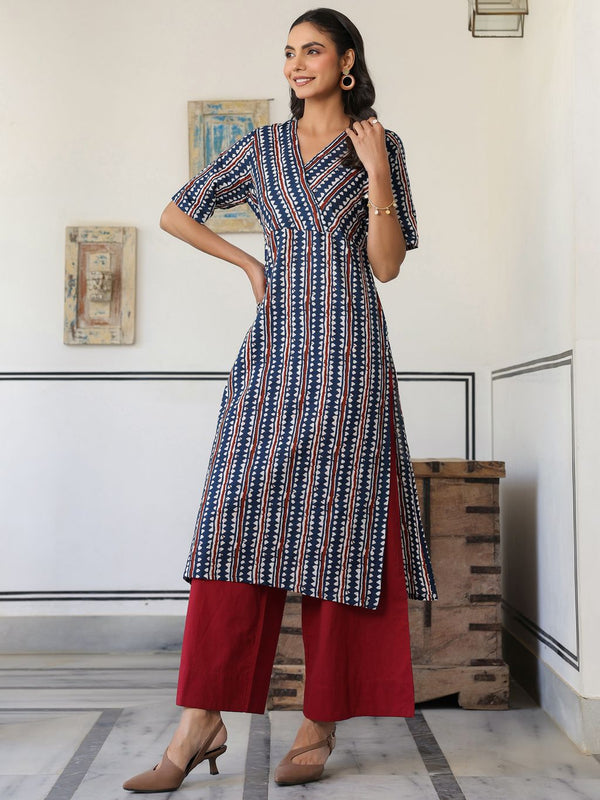Cotton Floral Print Kurta