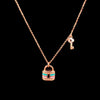 Eternal Lock and Key Pendant Chain