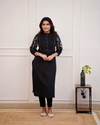Kurta Set With Embroidery & Pintuck Detailing
