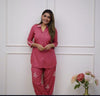 Rayon Co-Ord Set With Beautiful Embroidery Detailing