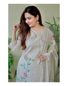 Heavy Premium Chicken Schiffli Cotton Fabric Kurti Set