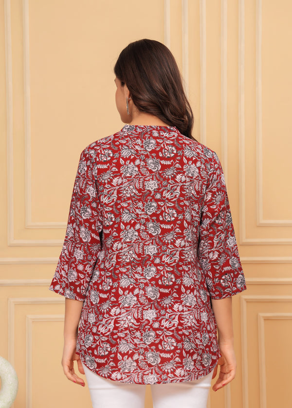 Cotton Printed Short Kurti