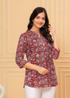 Cotton Printed Short Kurti