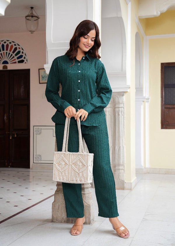Breathable Green & Chic Digital Printed Co-ord Sets