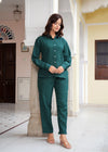 Breathable Green & Chic Digital Printed Co-ord Sets