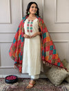Cotton Schiffli Chikankari Kurta Set