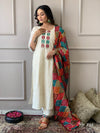 Cotton Schiffli Chikankari Kurta Set