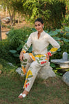 Off White Cotton Flex Co-Ord Set