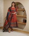 Jacket A-Line Kurta Set