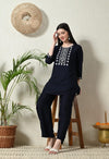 Women Rayon Kurta Set with Embroidery Work