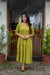 Green Cotton Embroidered & Printed Kurta