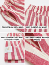Halemons Half Sleeves Red Stripe Kids Combo